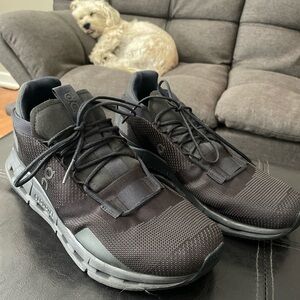 On Cloud CloudNova Men's Sneakers Size 10 Black on Black